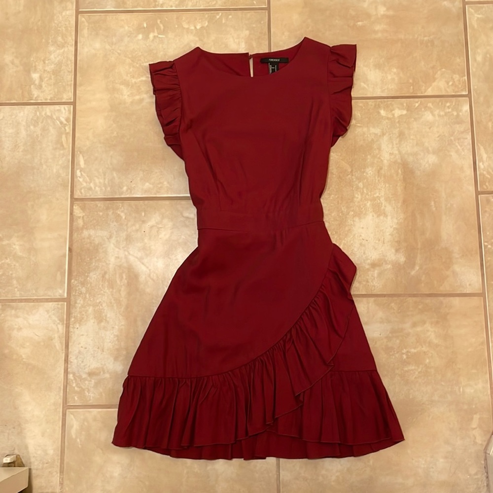 Forever 21 burgundy dress